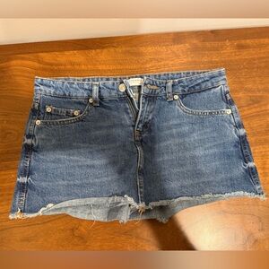 Zara Dark Blue Jean Shorts